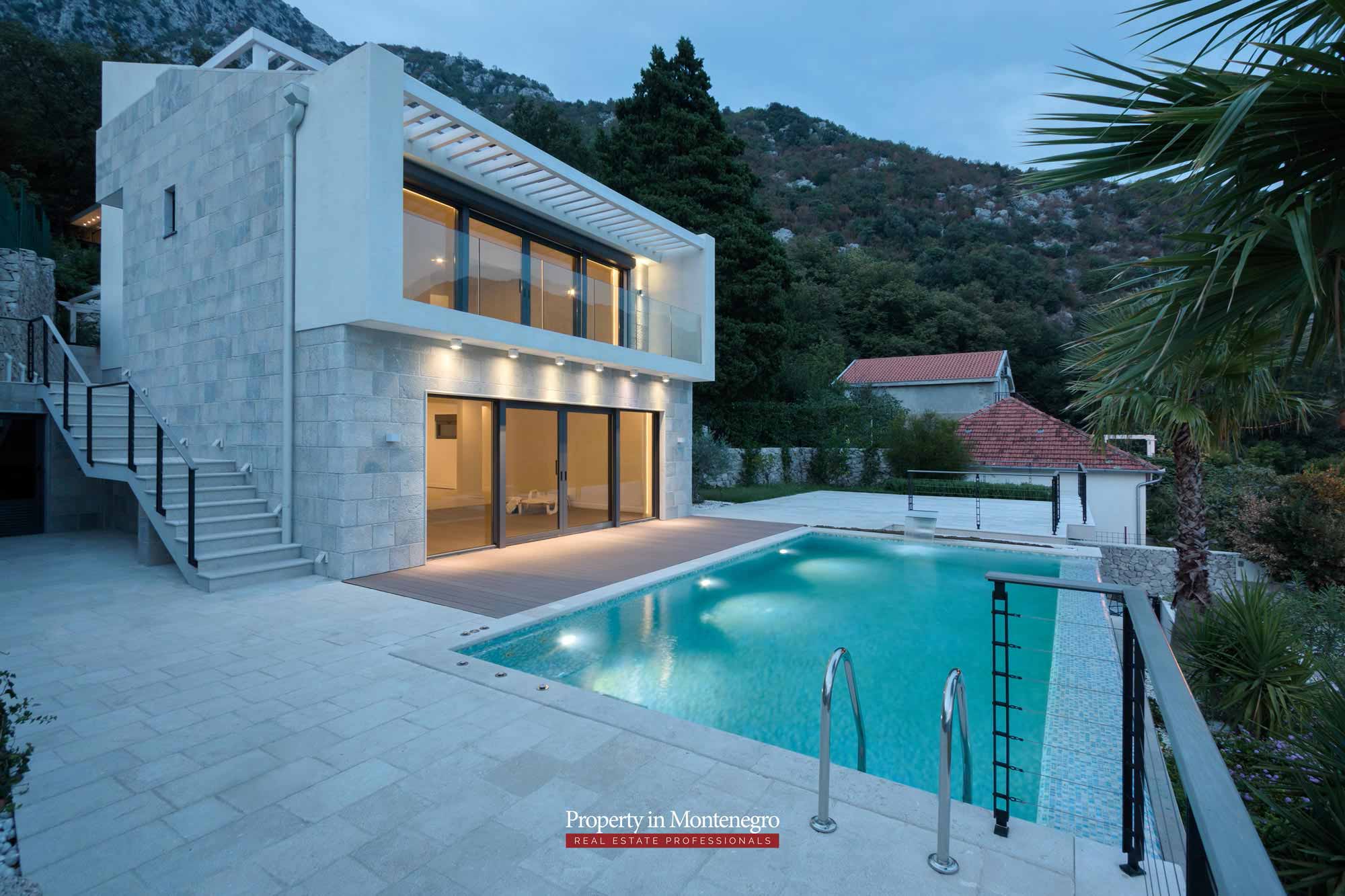 Modern family villa in the Kotor area with two beaches (4)
