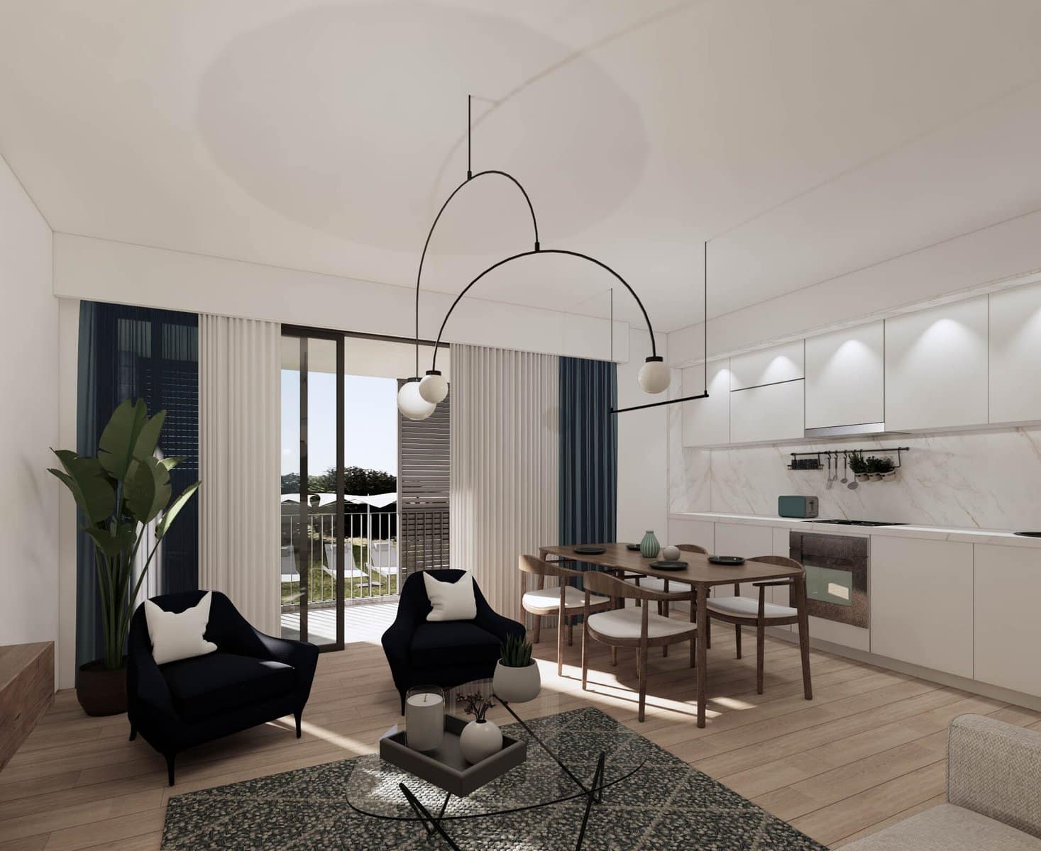 One-bedroom Apartments in a New Residential Complex with a Swimming Pool (10)