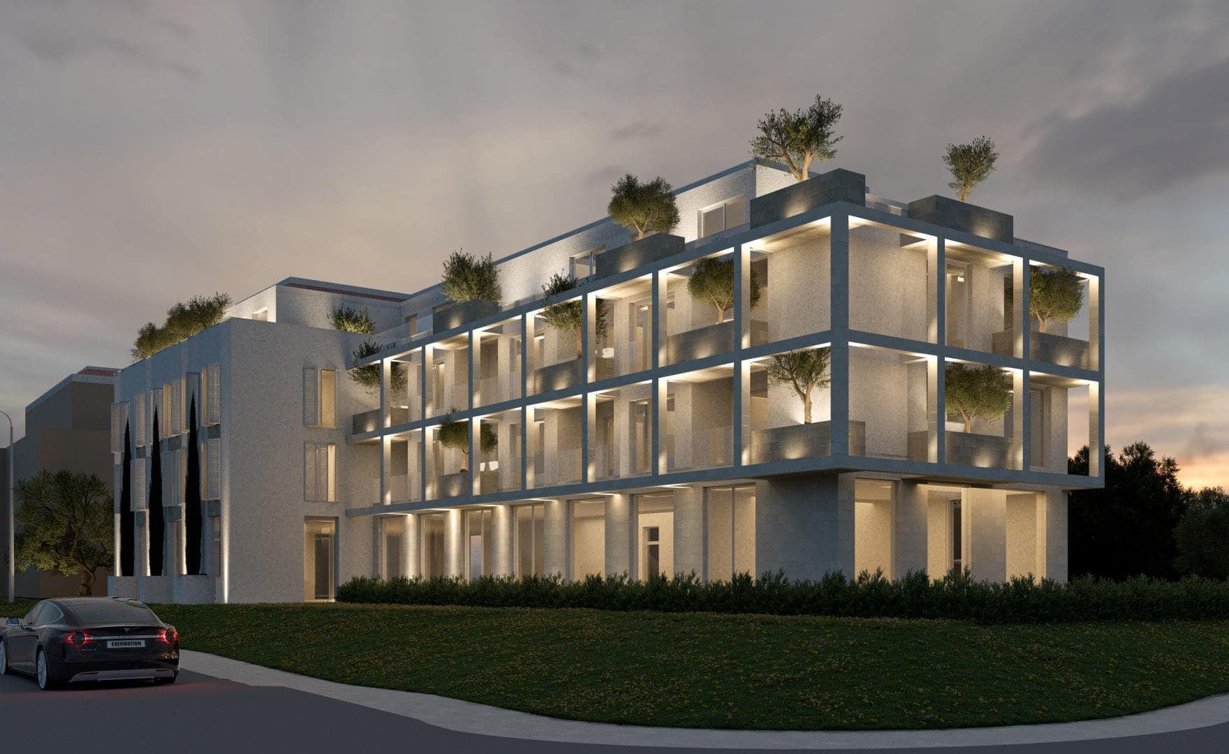 Three-bedroom penthouse apartment within a new residential complex, Tivat (5)