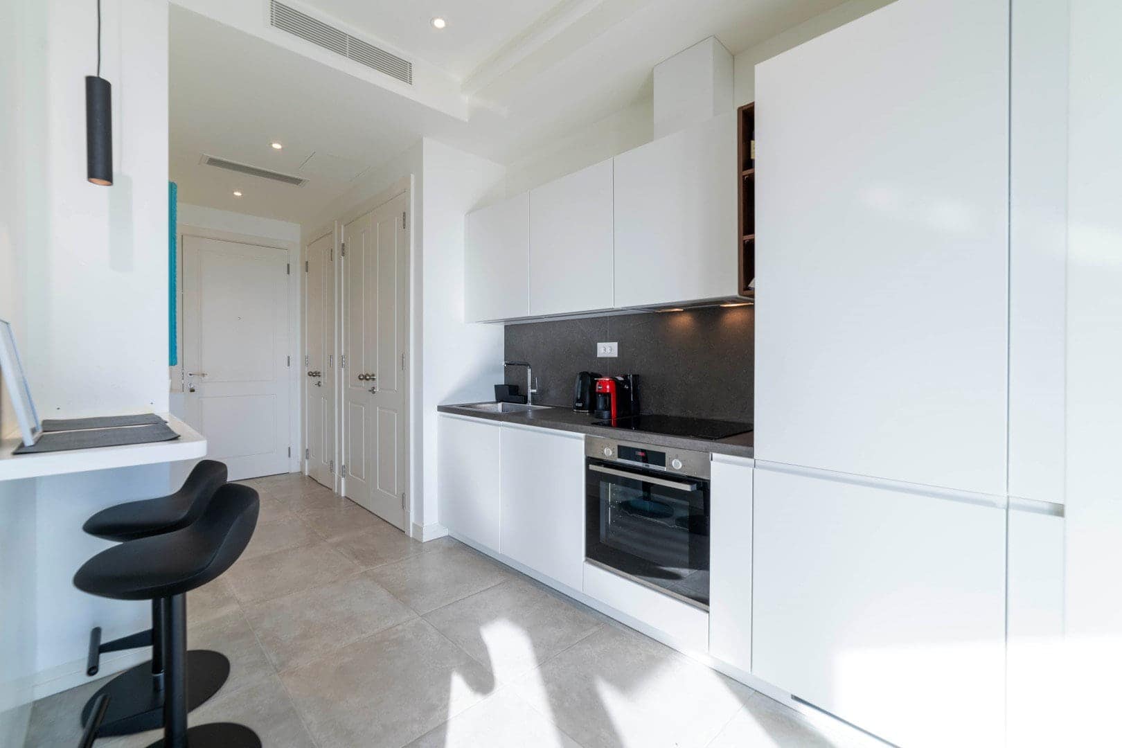 Studio apartment with an open sea view, Lustica Bay (8)