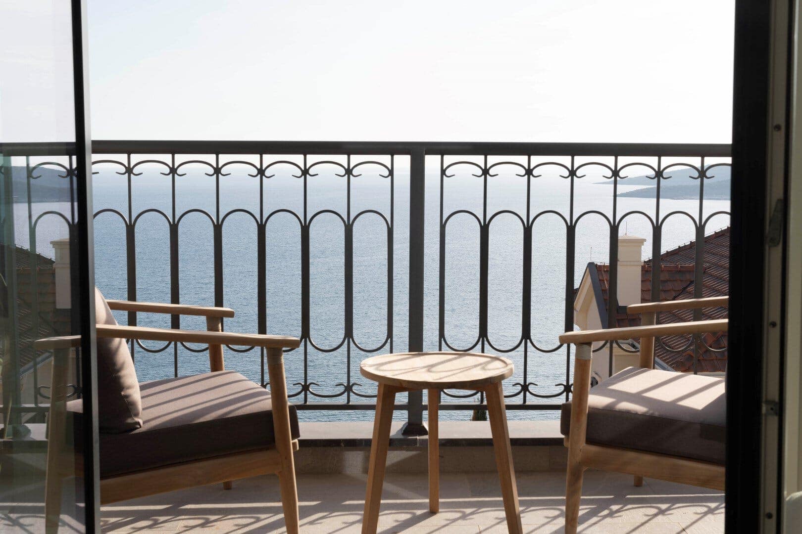 Studio apartment with an open sea view, Lustica Bay (11)