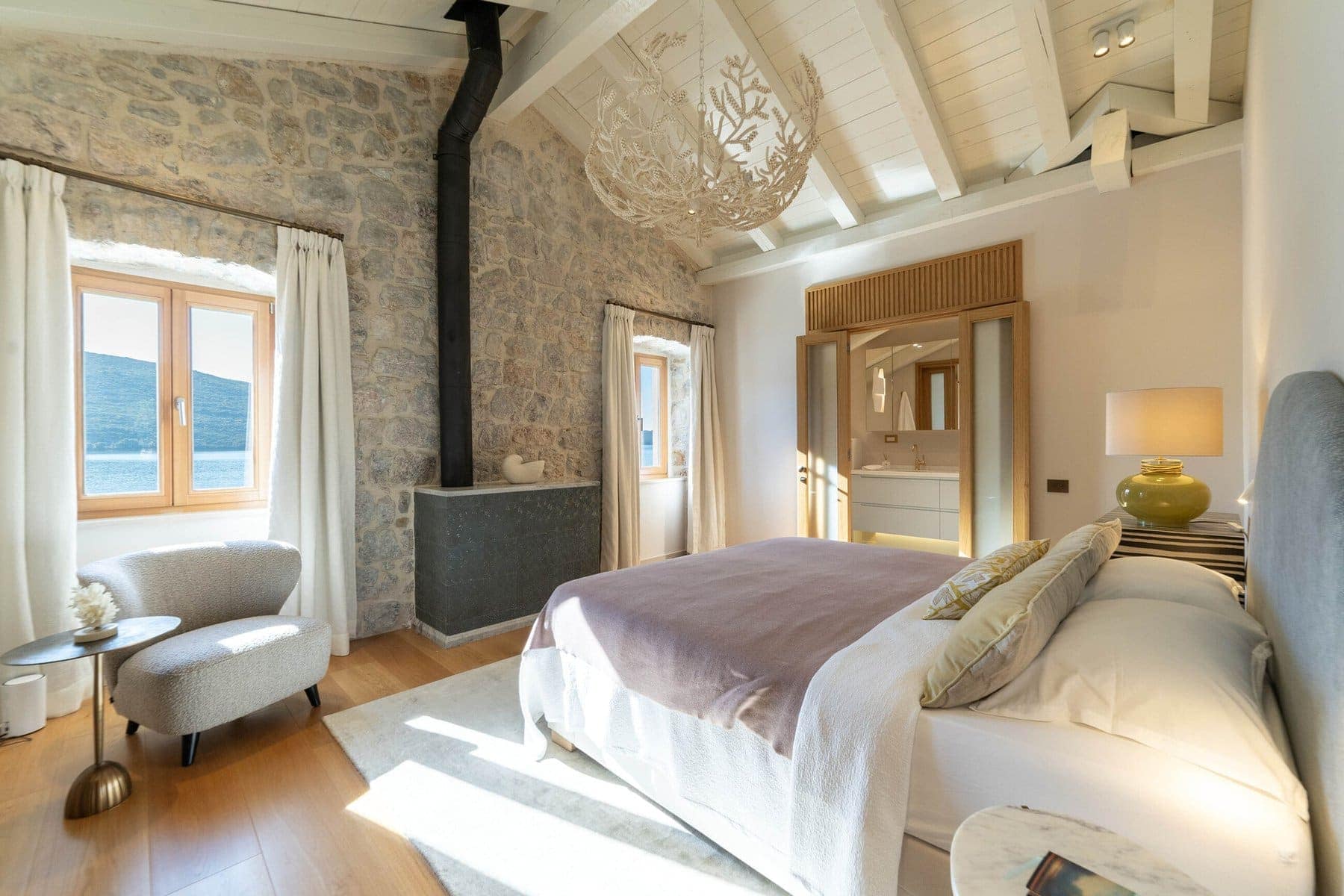 Unique Waterfront Stone House Kumbor (15)