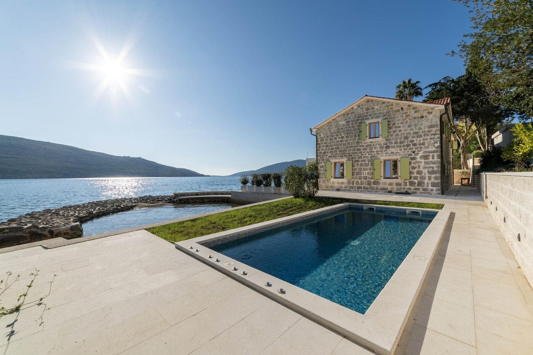 Unique Waterfront Stone House Kumbor (34)