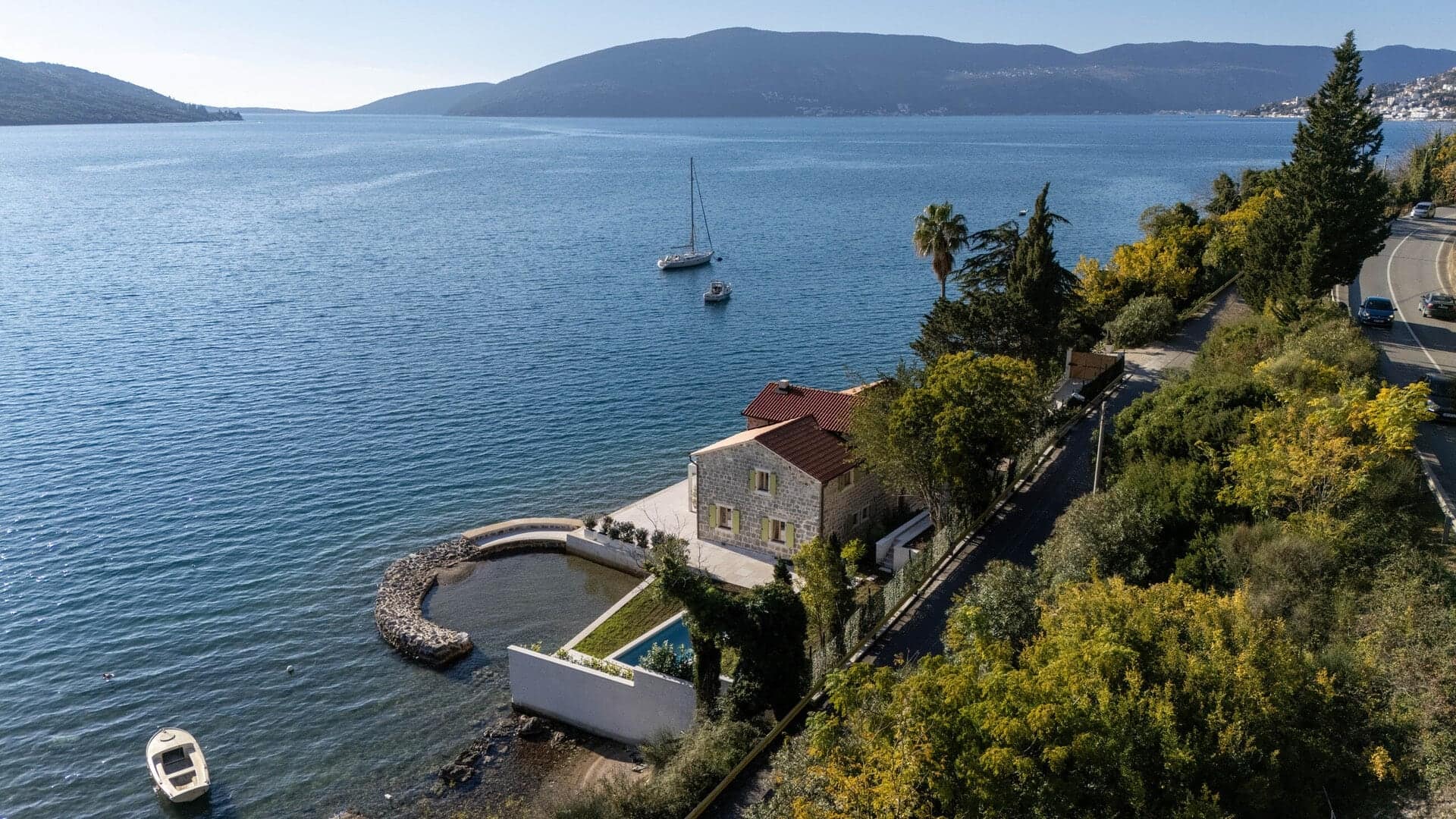 Unique Waterfront Stone House Kumbor (37)
