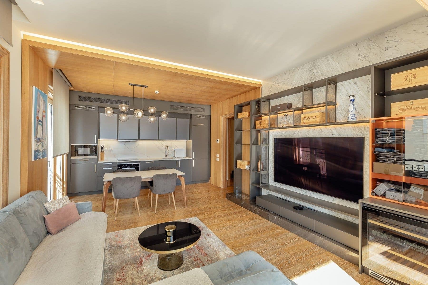 Furnished two-bedroom apartment in Ksenija building, Porto Montenegro, Tivat (6)