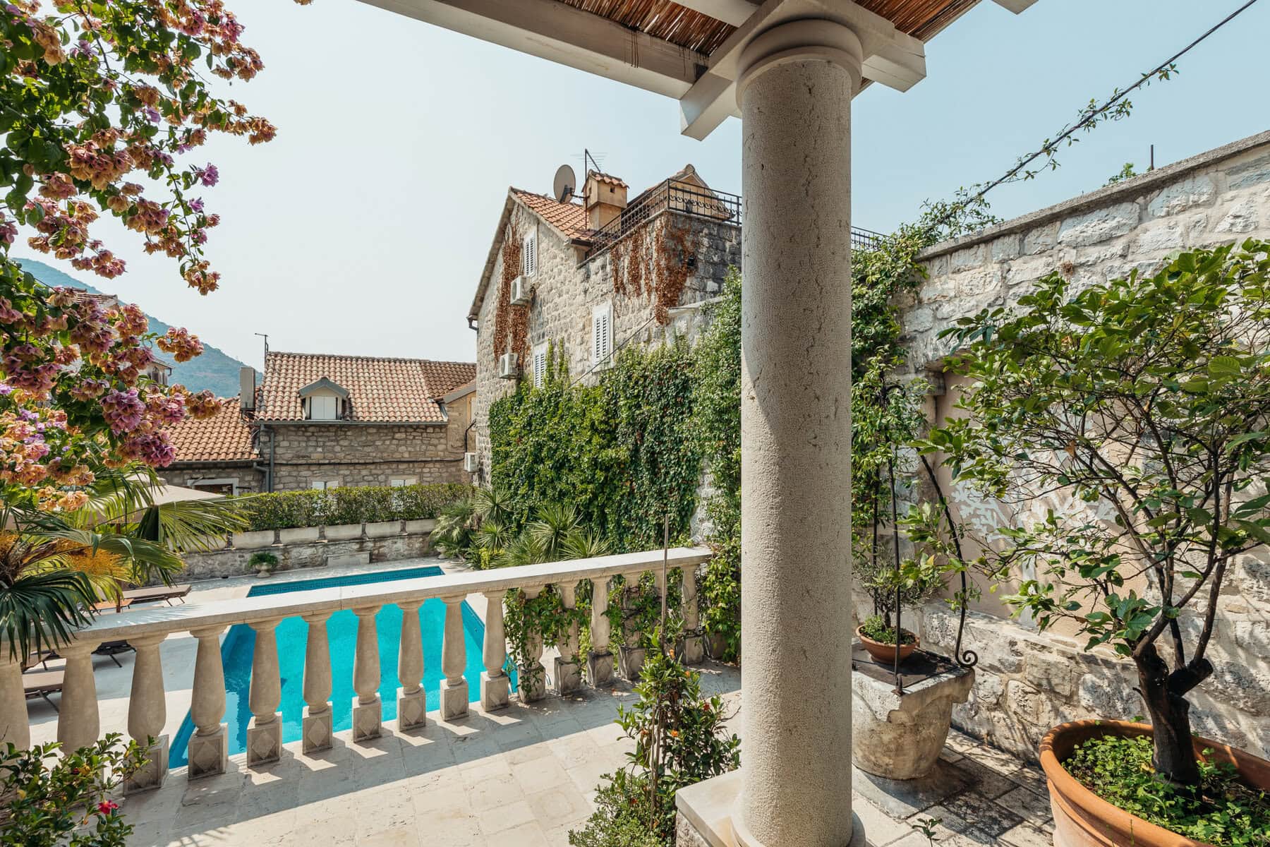 Unique stone villa in classic Mediterranean style Perast, Kotor (33)