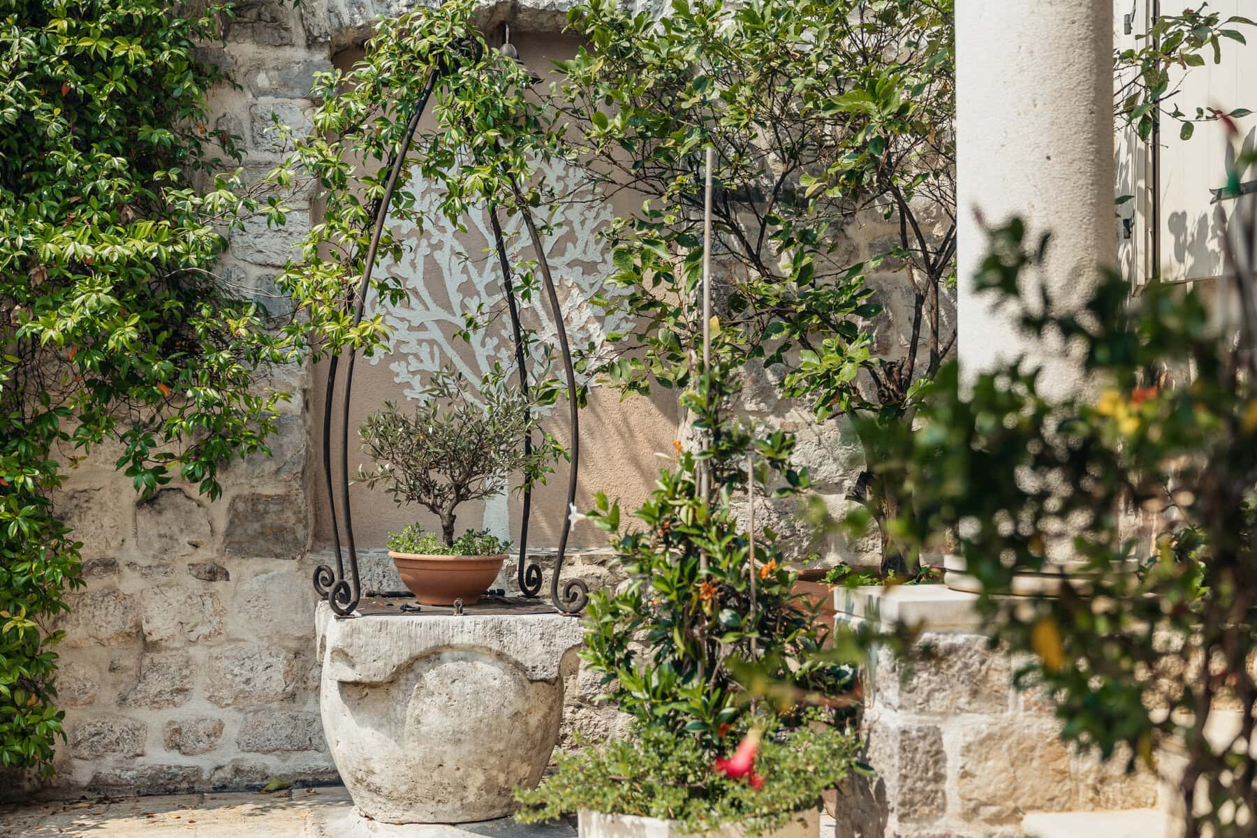 Unique stone villa in classic Mediterranean style Perast, Kotor (35)