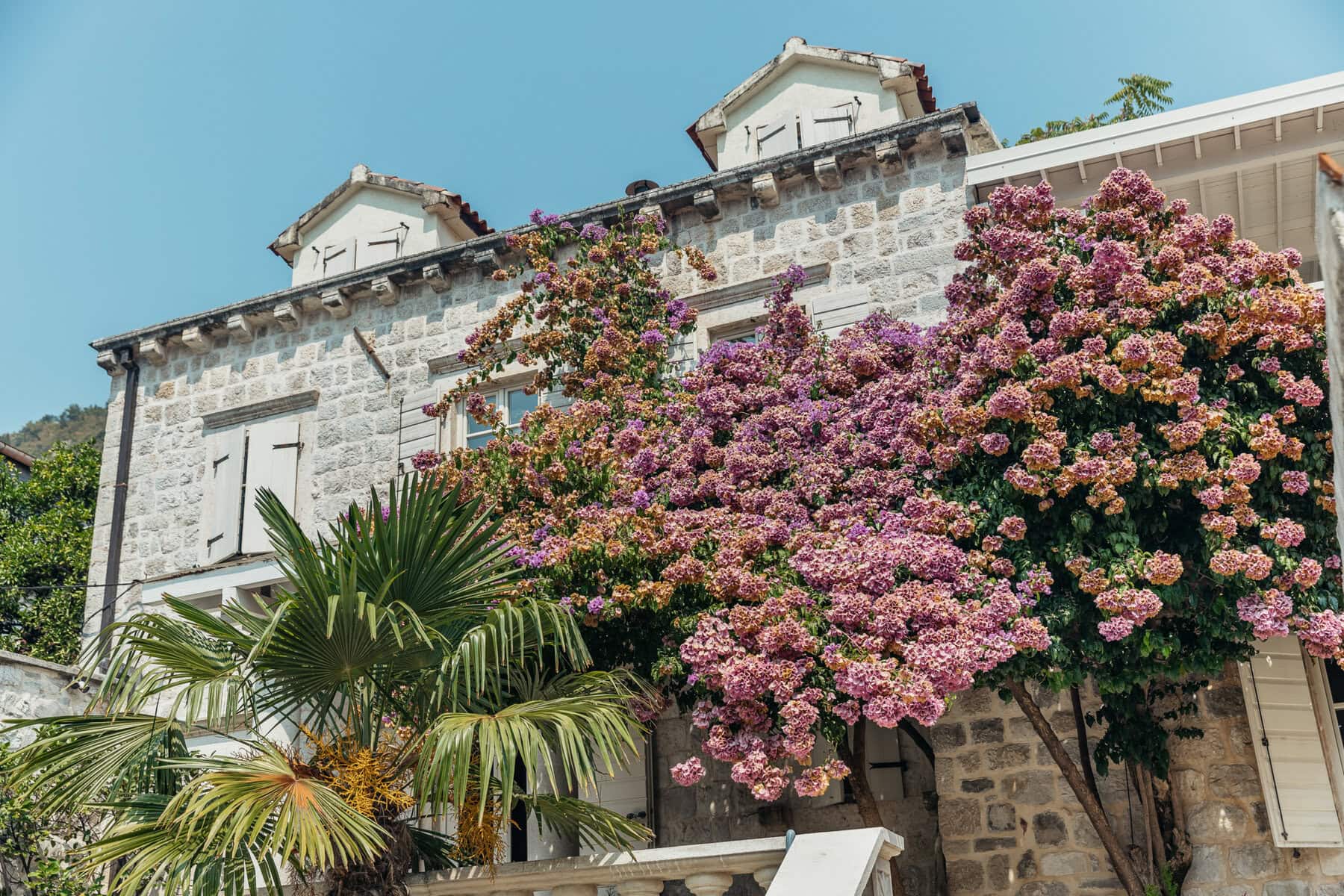 Unique stone villa in classic Mediterranean style Perast, Kotor (36)