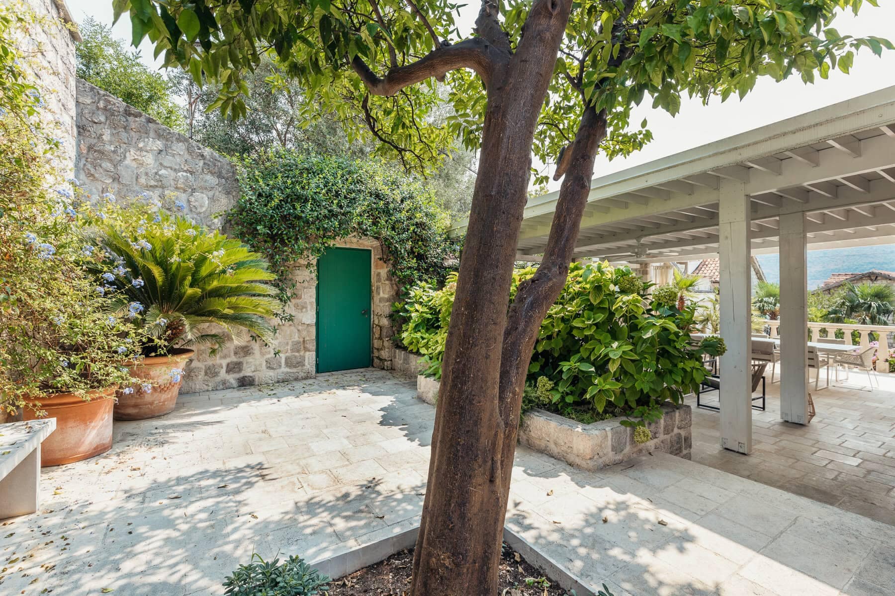 Unique stone villa in classic Mediterranean style Perast, Kotor (41)