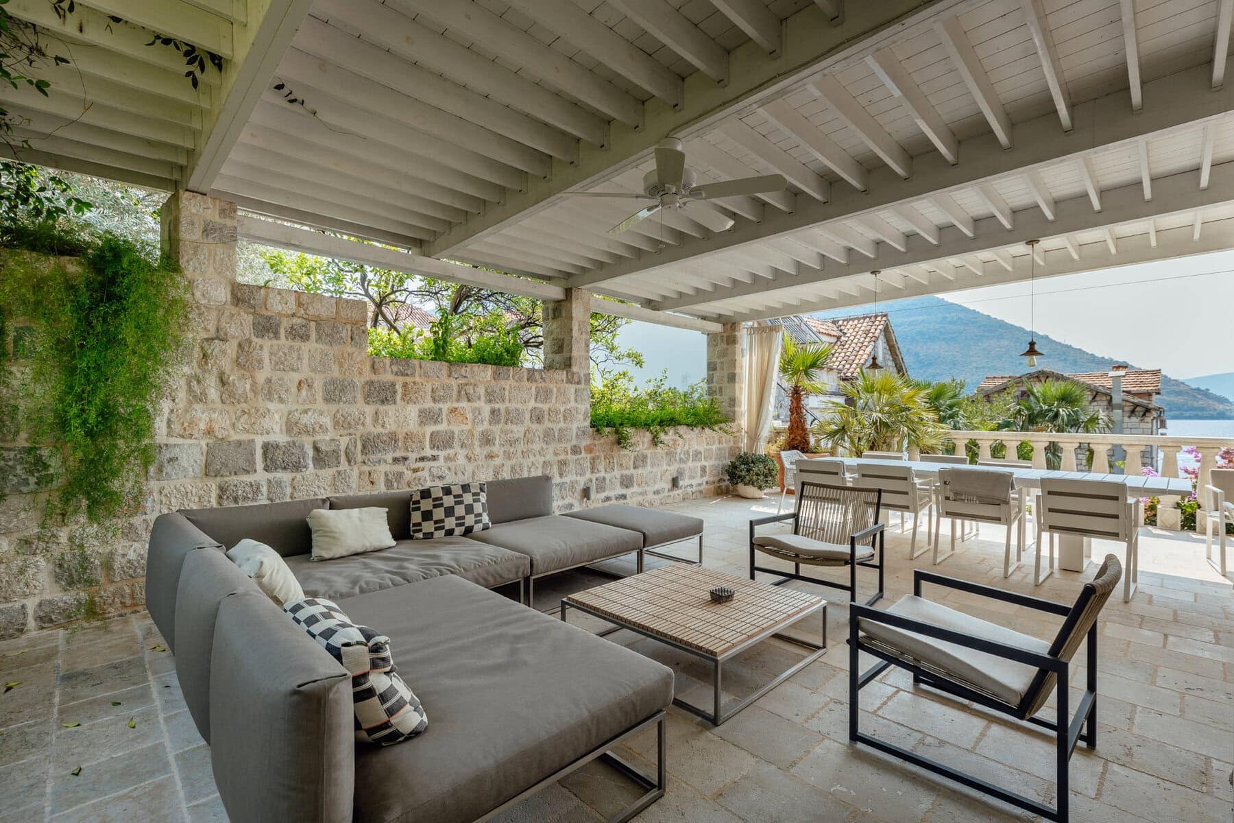 Unique stone villa in classic Mediterranean style Perast, Kotor (43)