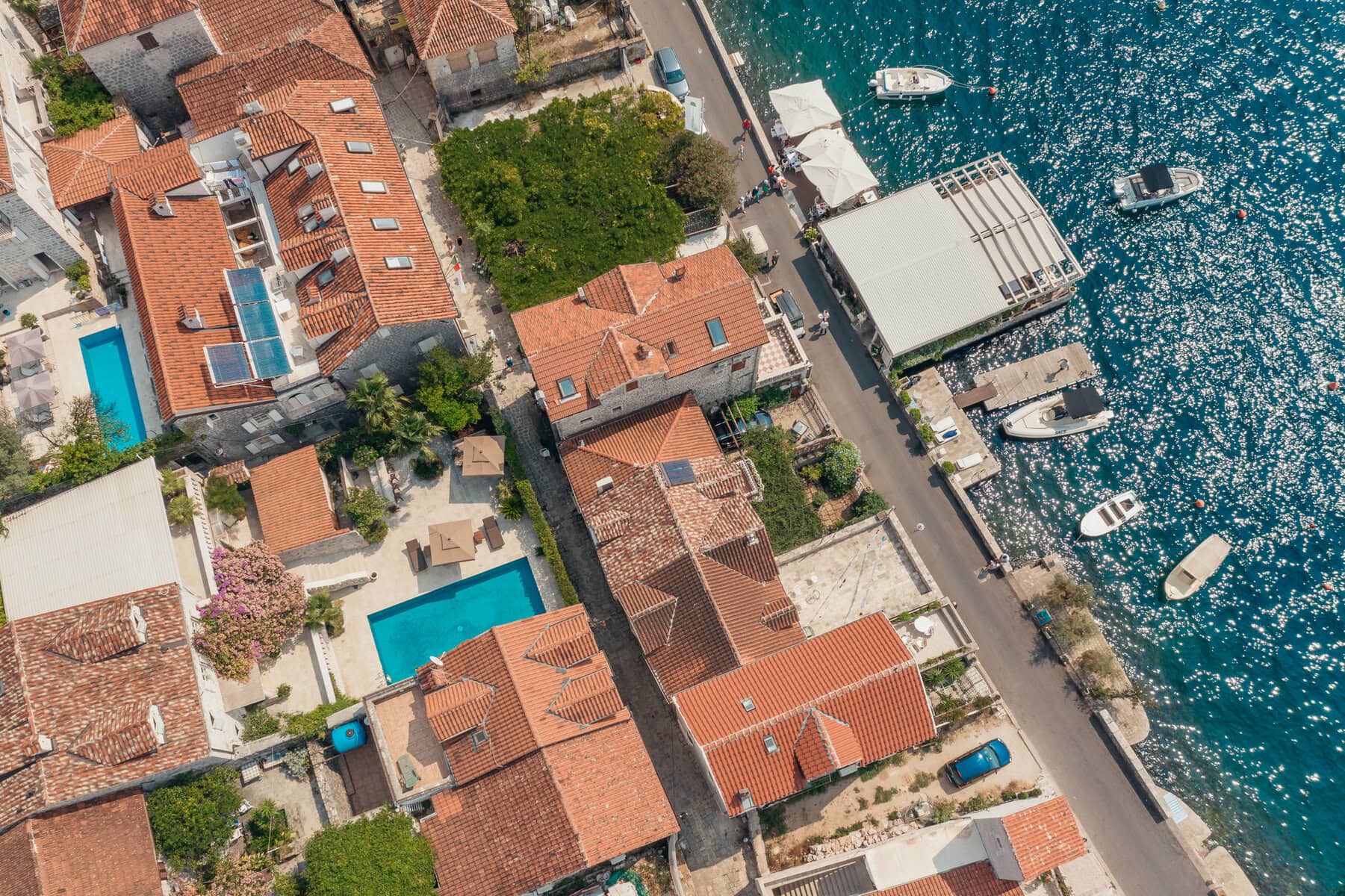 Unique stone villa in classic Mediterranean style Perast, Kotor (49)