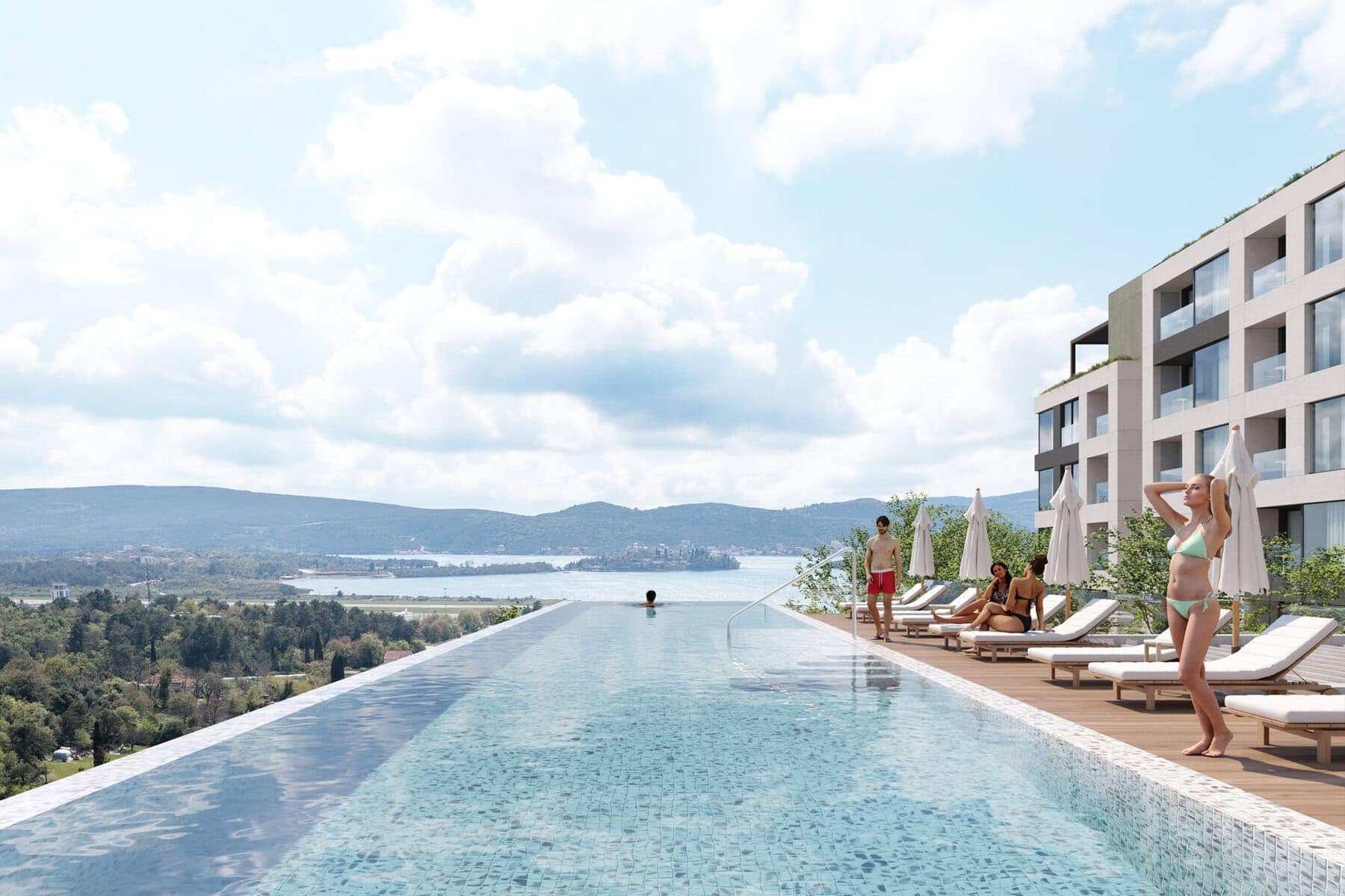 Two-bedroom apartment in modern complex, Mrcevac, Tivat (8)