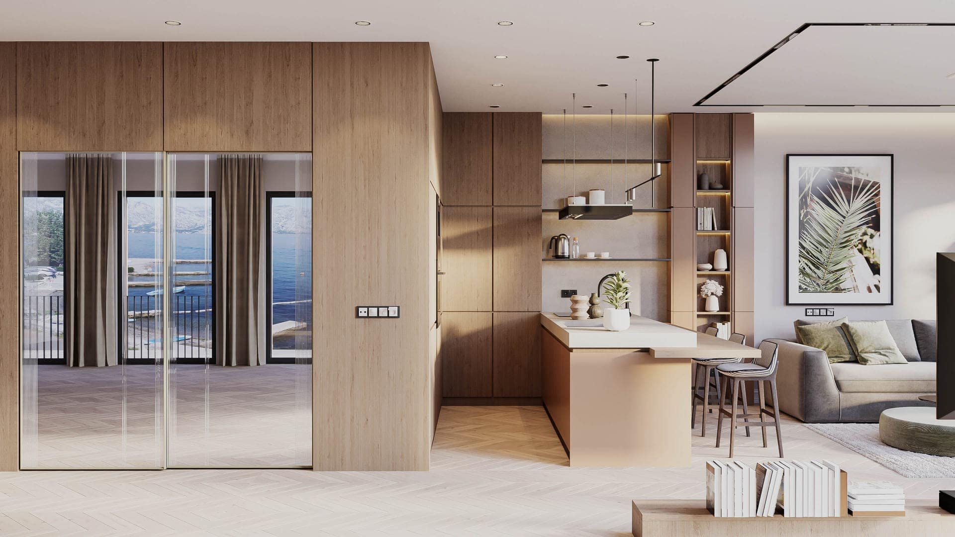 Waterfront Two-bedroom Apartment, Dobrota, Kotor (13)