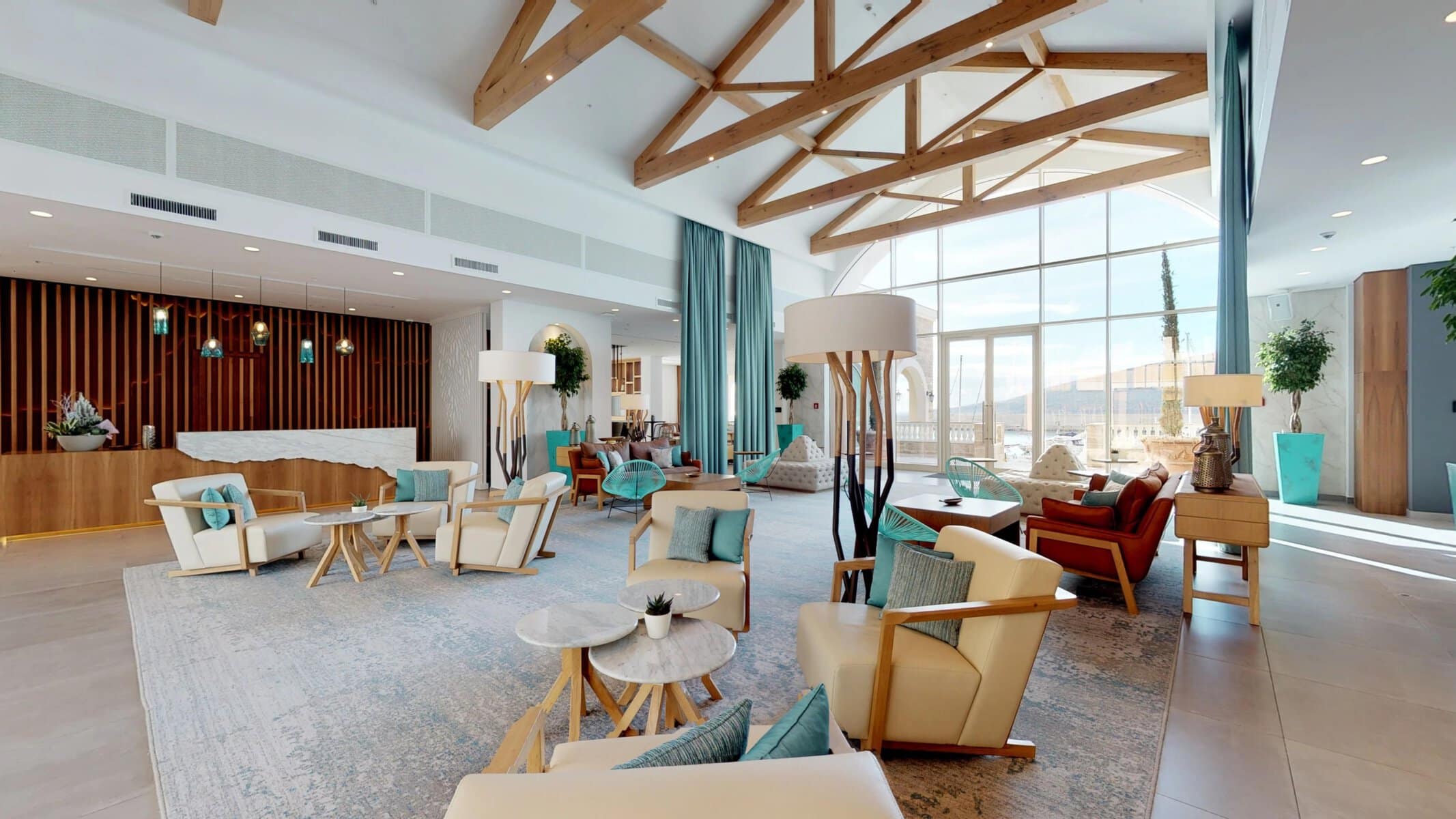 Serviced studio apartment with sea and promenade view, Chedi hotel, Lustica Bay (8)