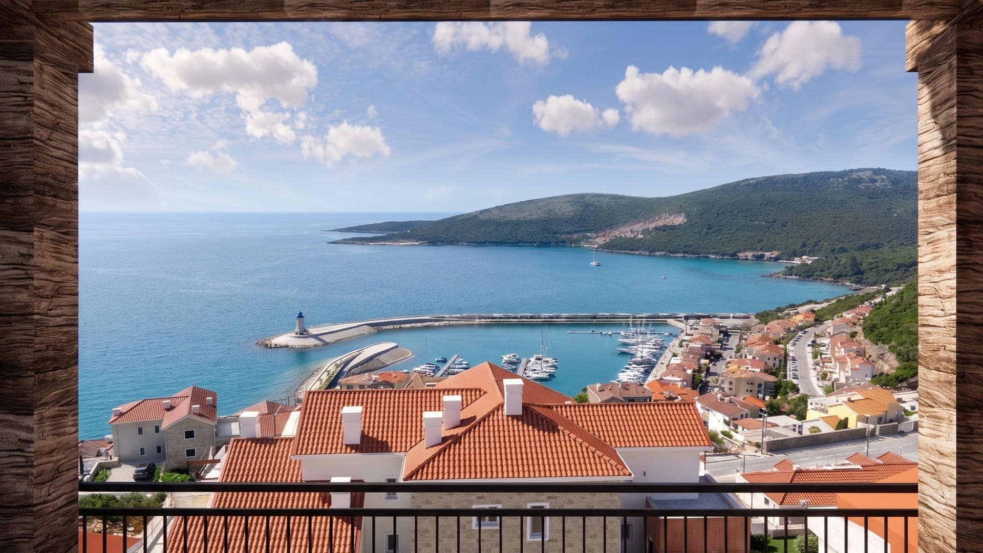 Two Bedroom Sea view Apartment – Lustica Bay, Marina Village (7)