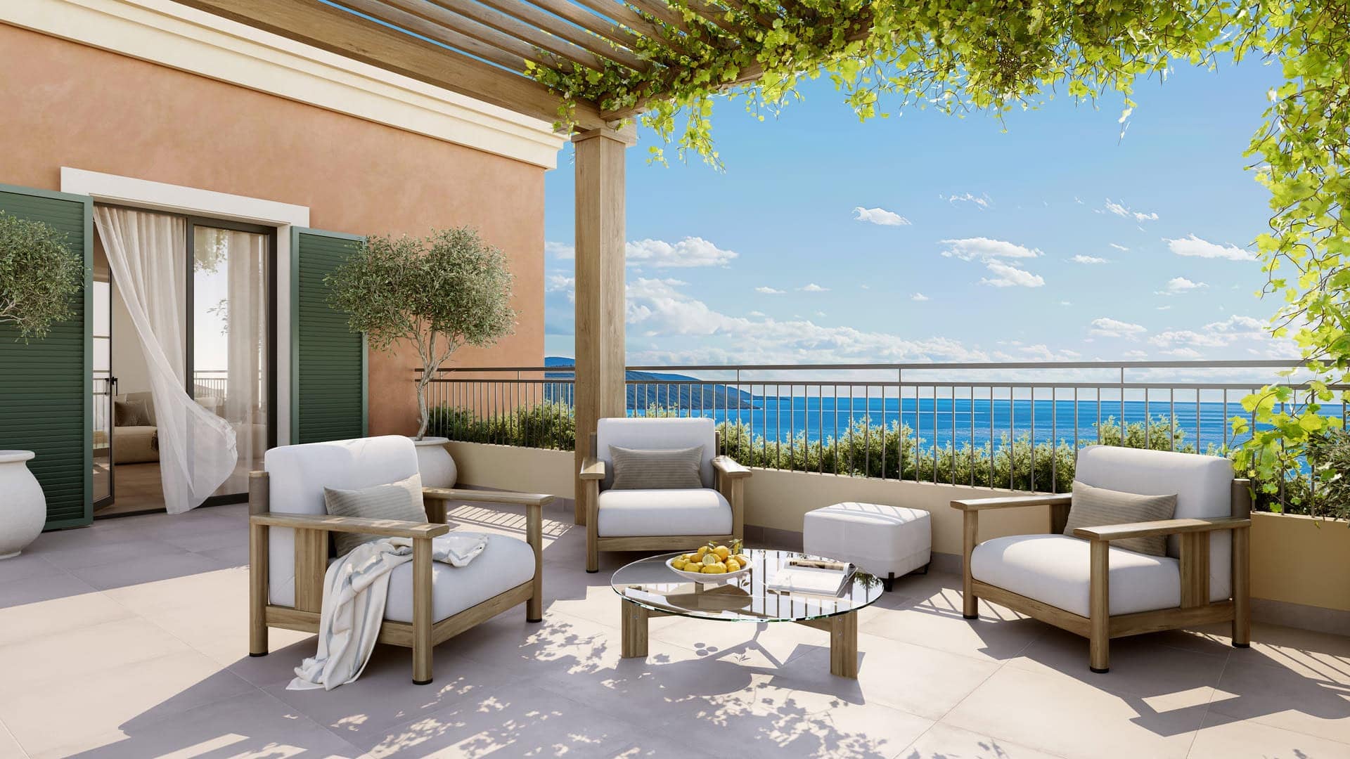 Two Bedroom Sea view Apartment – Lustica Bay, Marina Village (8)