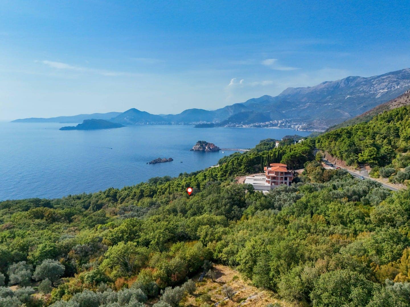 Urbanised Land for Villa Development, Sveti Stefan (2)