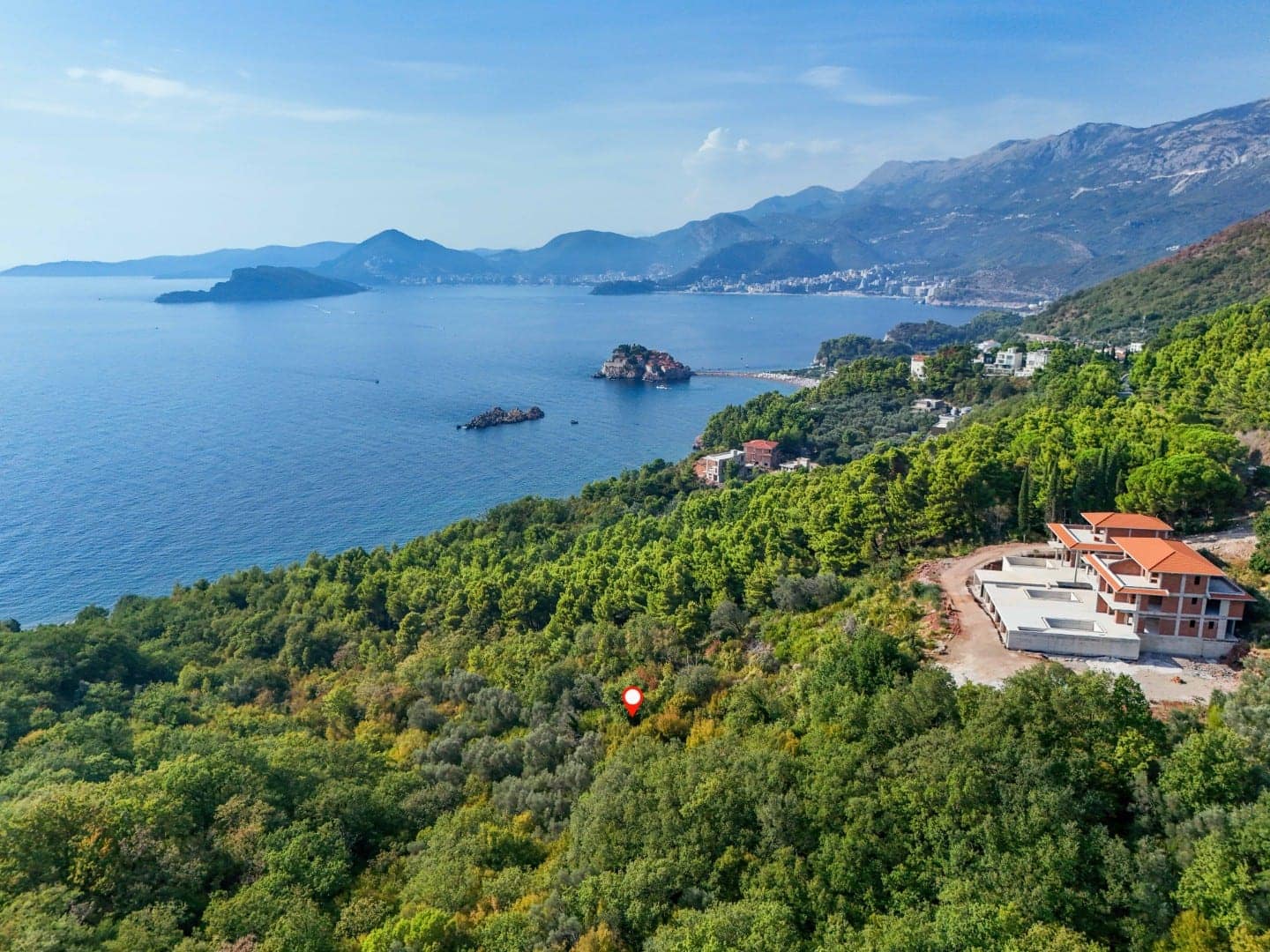 Urbanised Land for Villa Development, Sveti Stefan (4)