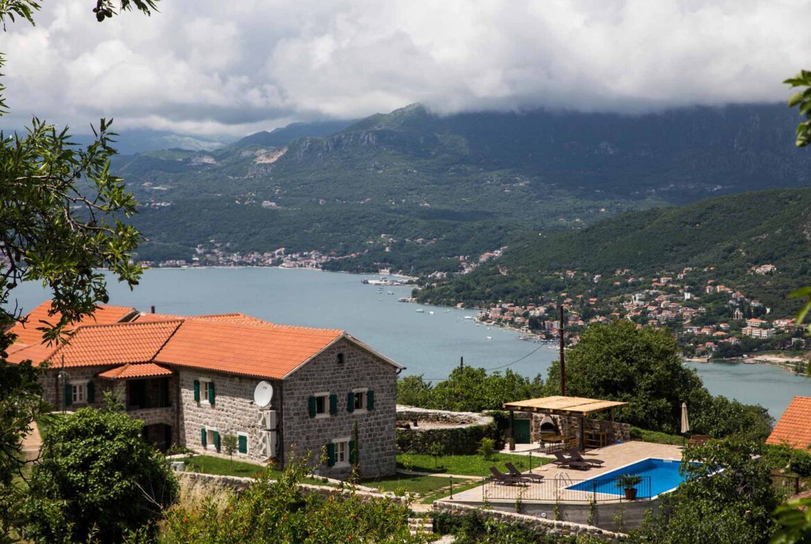 Luxury stone villa for sale in Lustica Bay