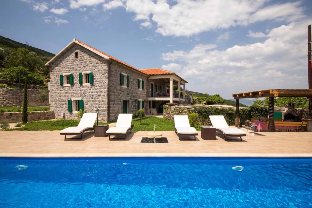 Luxury stone villa for sale in Lustica Bay