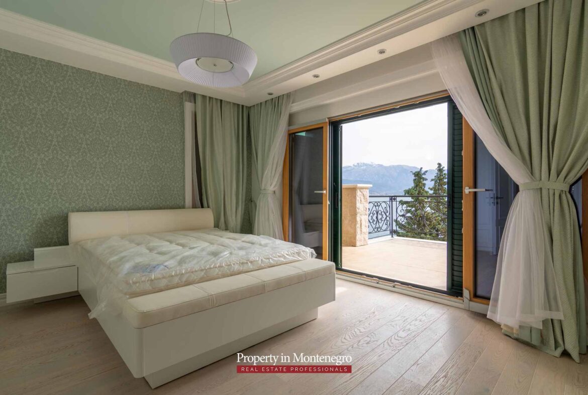 Luxury waterfront villa for sale in Kotor Bay