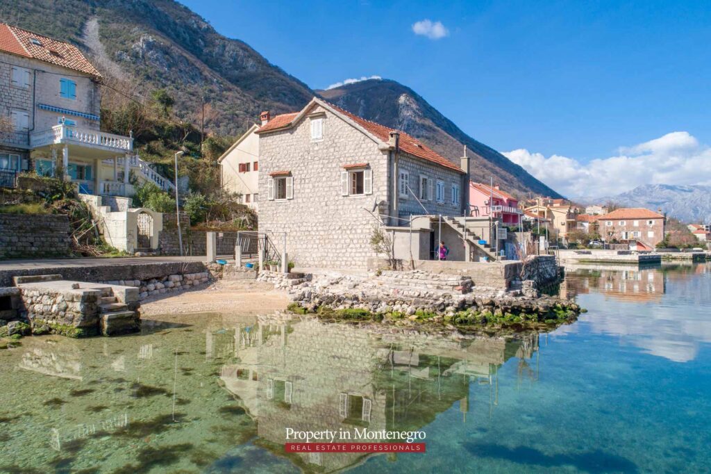 Waterfront house for sale in Kotor Bay