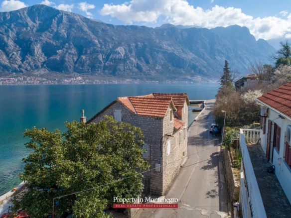 Waterfront house for sale in Kotor Bay