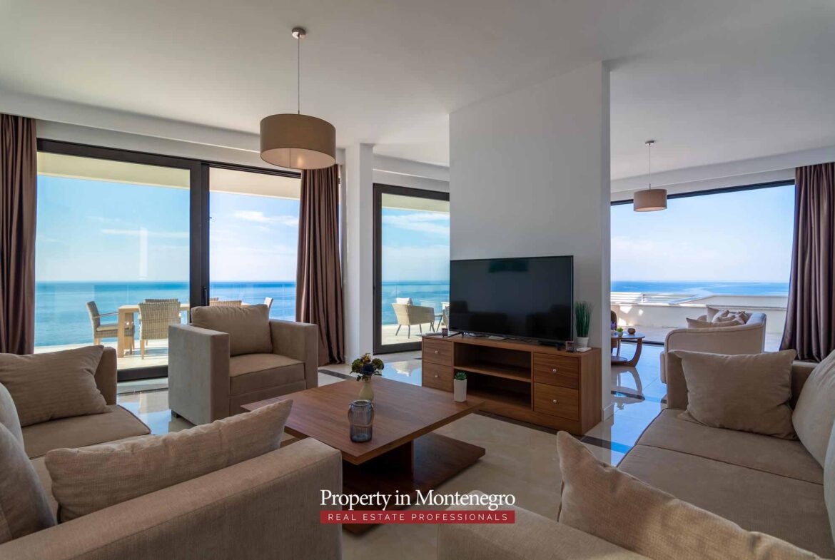 First line luxury villa for sale in Budva Riviera