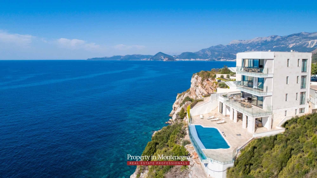 First line luxury villa for sale in Budva Riviera