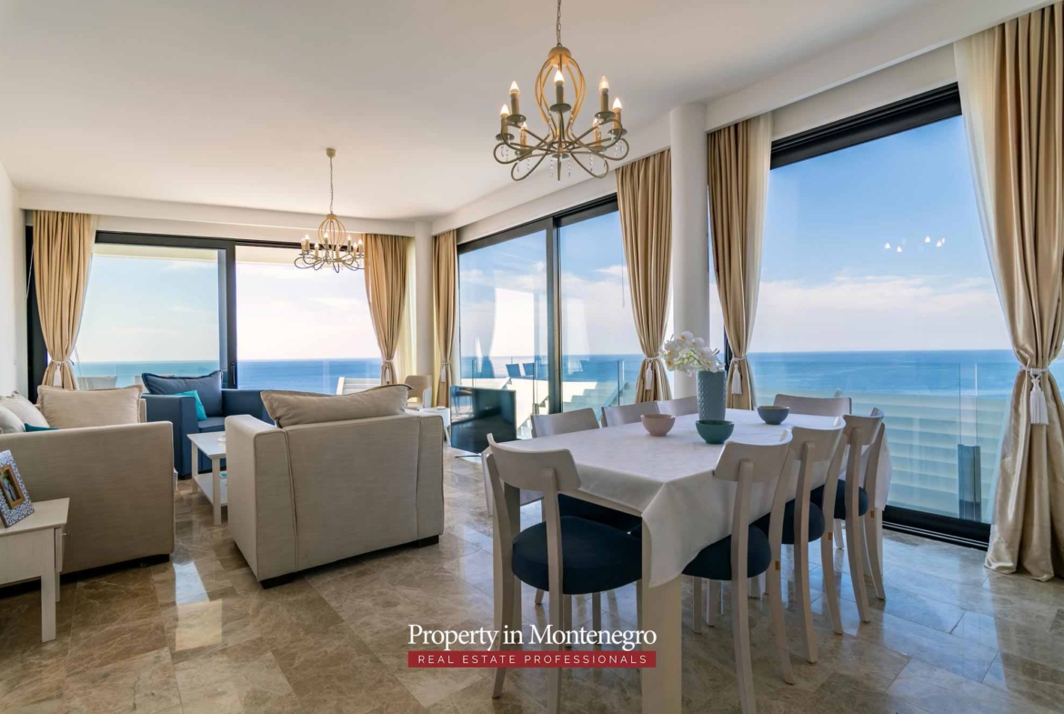 First line luxury villa for sale in Budva Riviera