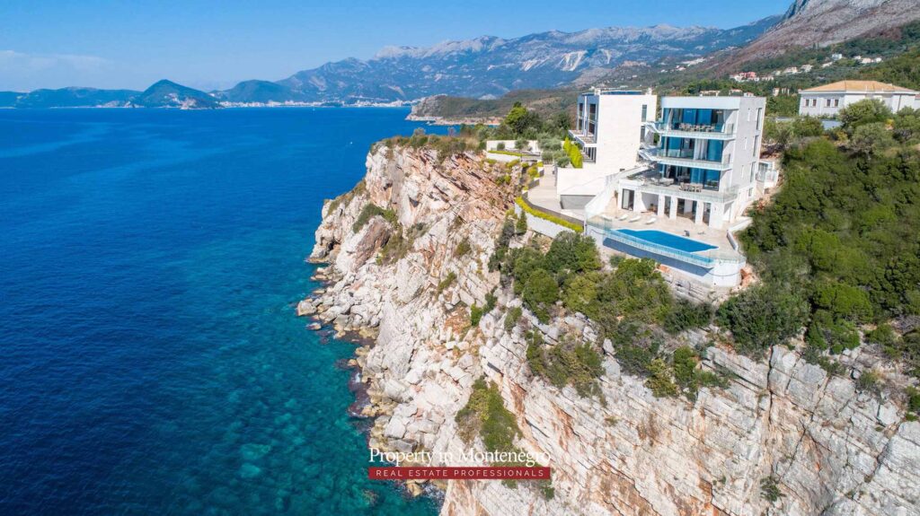 First line luxury villa for sale in Budva Riviera