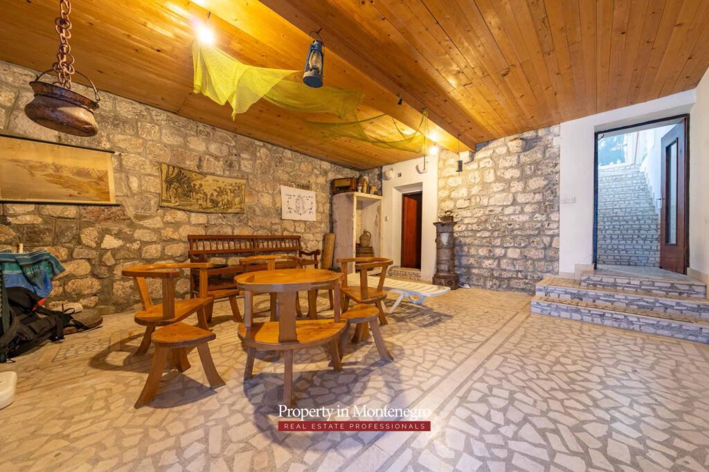 Seafront stone house for sale in Boka Bay
