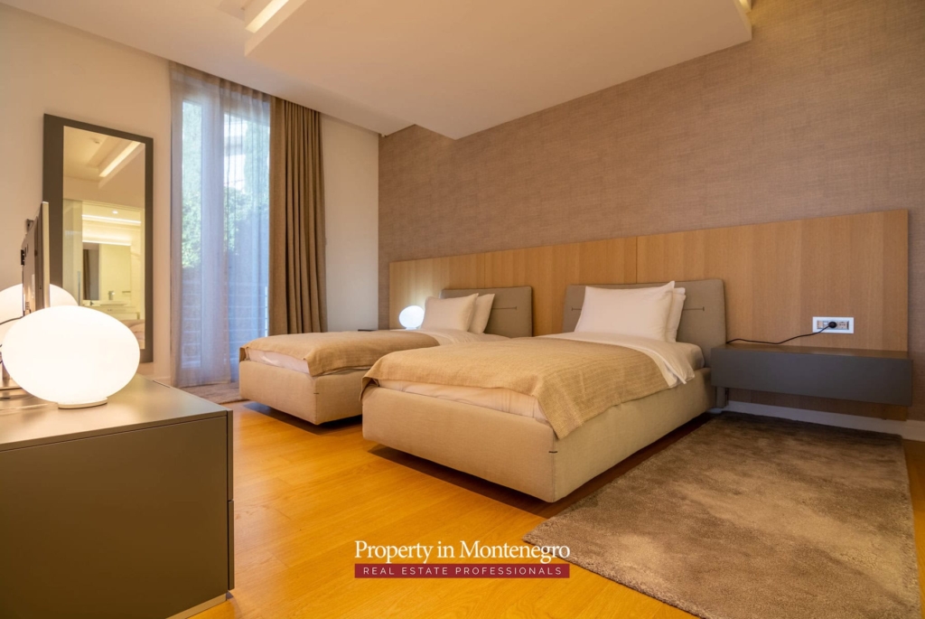 First line luxury penthouse for sale in Budva