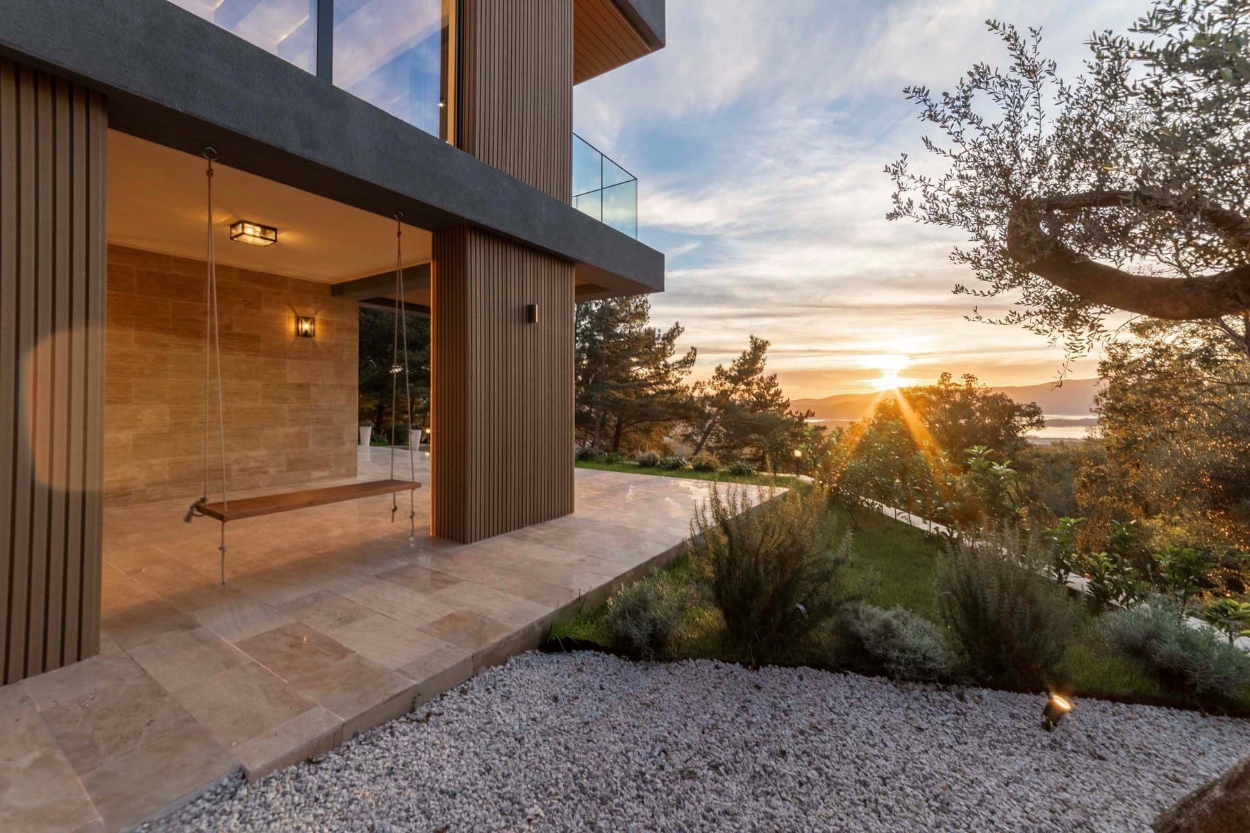 27 Kotor Kavac – a contemporary family villa with a swimming pool and a panoramic view of the Tivat Bay min