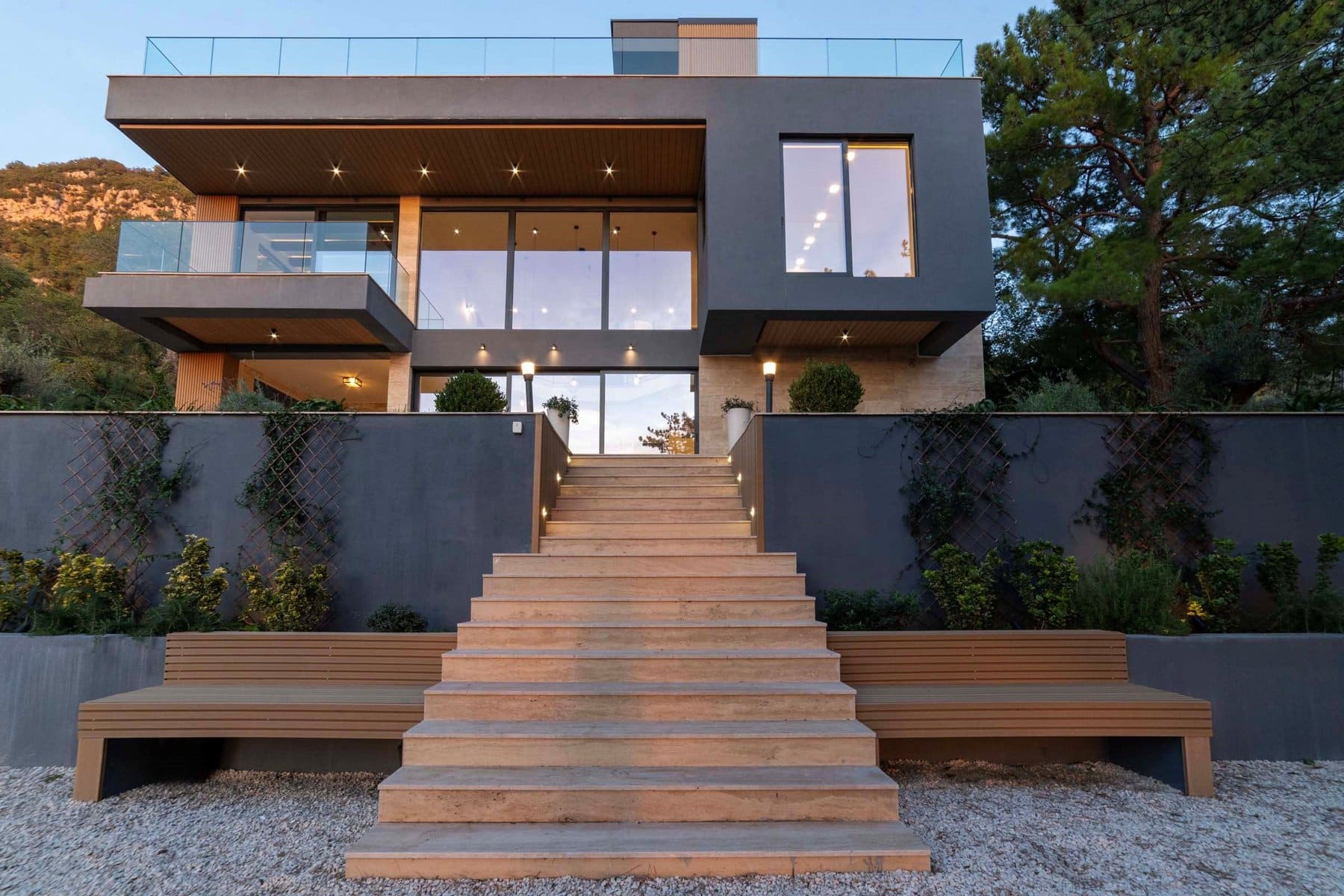 30 Kotor Kavac – a contemporary family villa with a swimming pool and a panoramic view of the Tivat Bay min