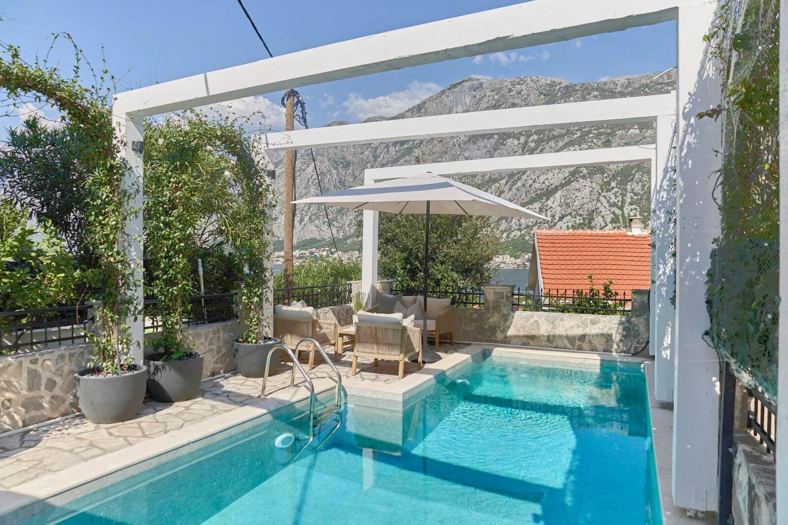 1 3bdr villa with a pool and open sea view 1