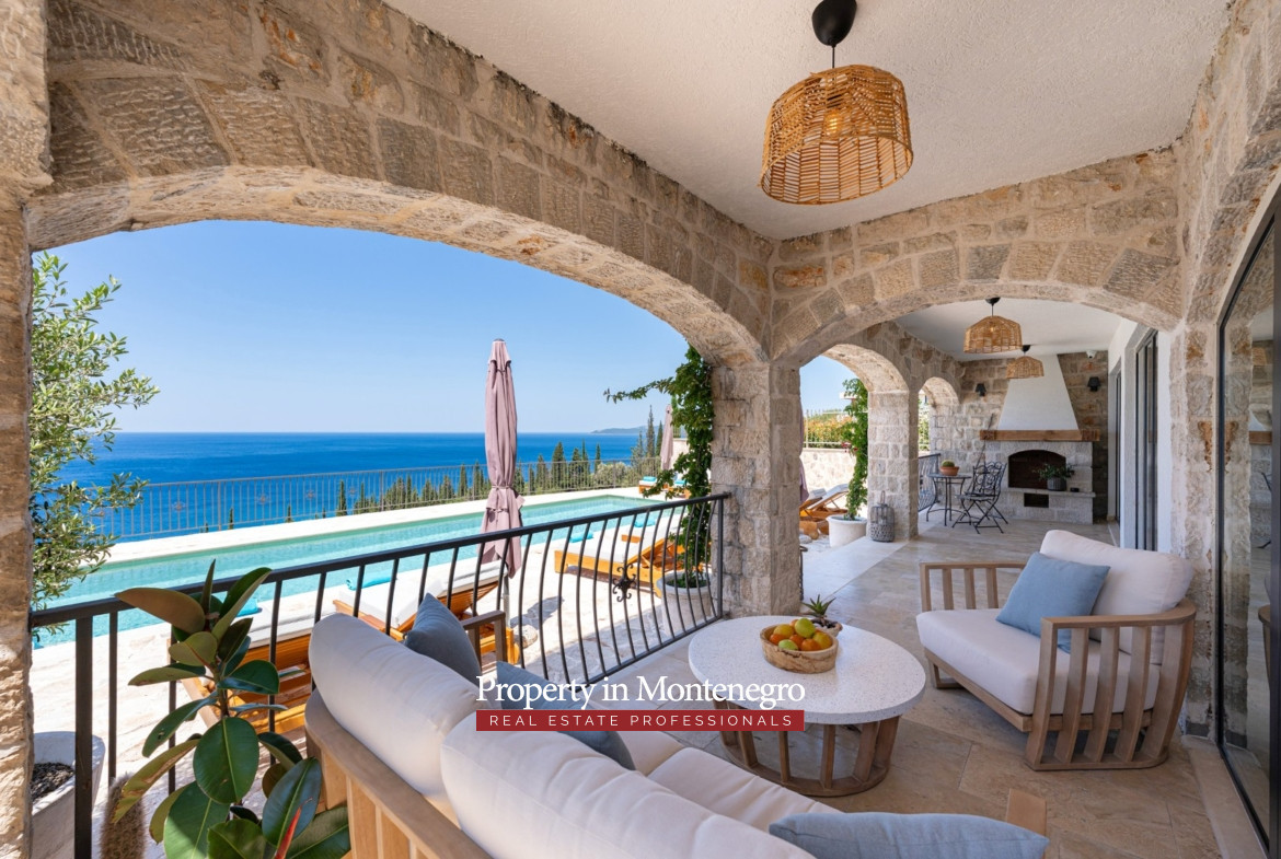 5 luxury renovated stone villa Drobni Pijesak